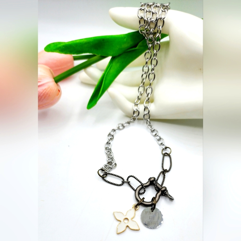 Small link silver link chain,26inch, custom made necklace